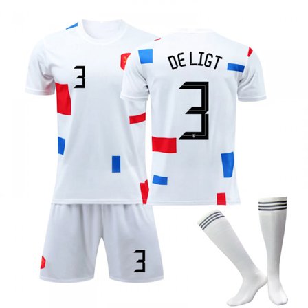 22 Nederland Hjemme-VM Hvitt trikotsett Barn Voksne,XL