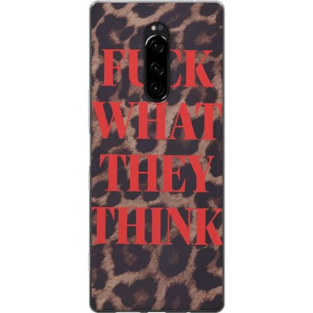 Kompatibel Mobilcover til Sony Xperia 1 Röd protesttext