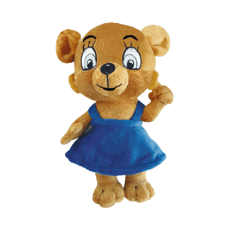 BAMSE Mjukdjur, Nalle-maja 20 cm Mjukisdjur Unisex Beige ONESIZE