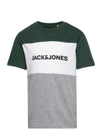 Jjelogo Blocking Tee Ss Noos Jr Patterned Jack & J S