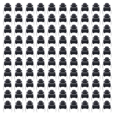 100 stk. Momentan taktil trykknappbryter Mini Micro Tact Switch Tilbehør 6x6x6mm