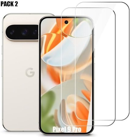 Skärmskydd - Google - Pixel 9 Pro - Härdat Glas - 2-pack - Repfria 9H