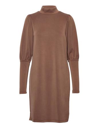 Mw Elle Puff Dress Brown My Essential Wardrobe
