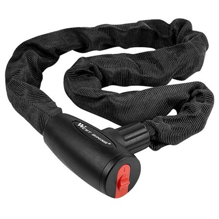 Stærkt Kæde Lås / Cykel Lås / Knallert Lås 1,2m med 2 Nøgler - K