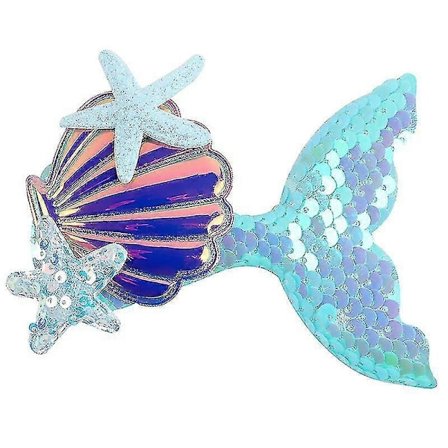 Tegneserie Havfruehale Hårbånd Hårnål Sjøstjerne Skjell Havfrue Hårpynt