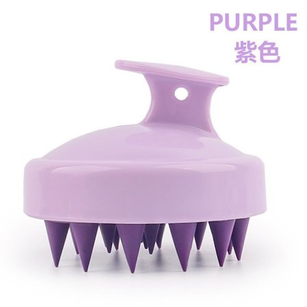 Shampoo kam med håndtag, blød gummi shampoo massage kam, griber, hovedbundsrensnings massagebørste