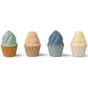 Liewood Kate cupcakes toy 4-pack Multi mix One Size - Tableware - One size - Cream - Mädchen