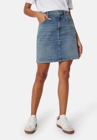 GANT Reg Denim Skirt Semi Light Blue Worn Klær
