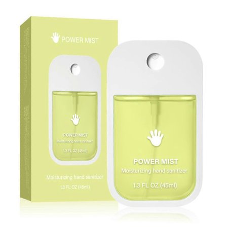 Power Mist Håndsprit Spray, Bærbar Fugtgivende Spray Håndsprit, Rejsestørrelse Håndsprit Spray Multi-Smag, Renser Dine Hænder