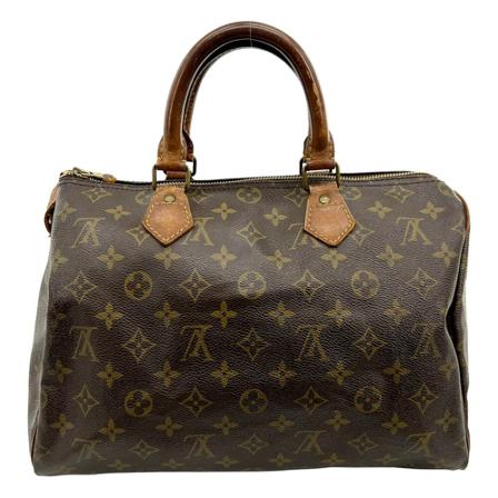 Louis Vuitton Vintage Pre-owned Speedy 30 Monogram HandTas , Bruin , Dames , Maat: ONE Size Vintage Tassen