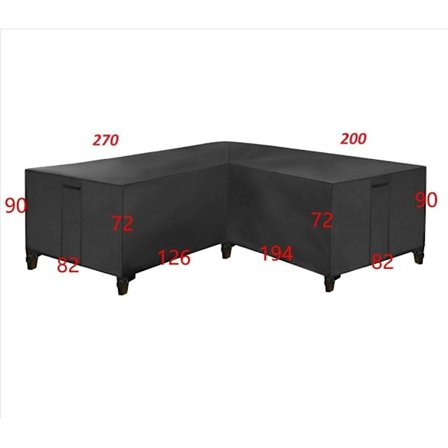 Møbelbeskyttelse trekk beskyttelse for utemøbler hjørnesofa med vanntett grønn‘-P556-