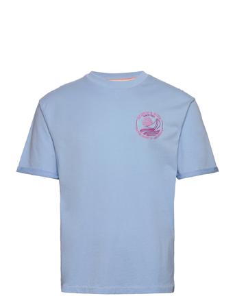Scotch & Soda T-shirts Short-sleeved Blå Scotch & Soda*Betinget Tilbud