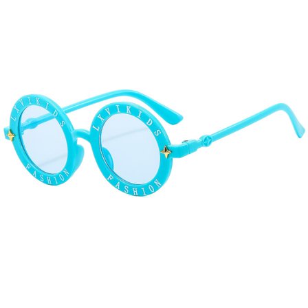 Pyöreät hippilasit Pienet pyöreät aurinkolasit (sininen)