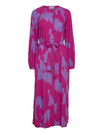 Shadows All Over Butt D Long Sleeve Dress Dresses Shirt Dresses Multi/mønstret Bobo Choses