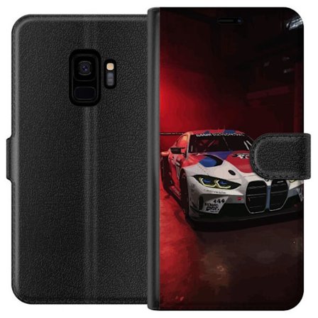 Kompatibelt Lommeboketui til Samsung Galaxy S9 BMW racingbil motorsport illustrasjon med dramatisk belysning sportsbil ytelse og bilentusiast tema