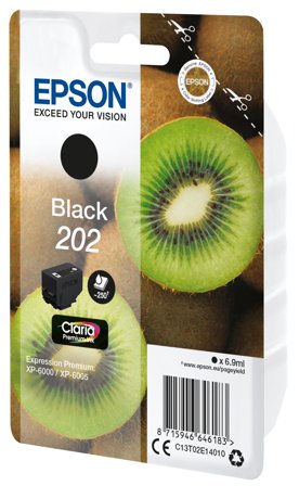 Epson 202 - svart - original - blekkpatron