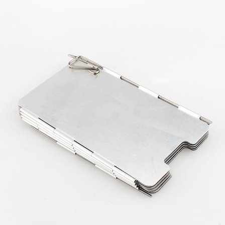 TMISHION campingspis vindruta 9 plattor Survival hopfällbar kamin Gasspis vindskydd Camping vindruta