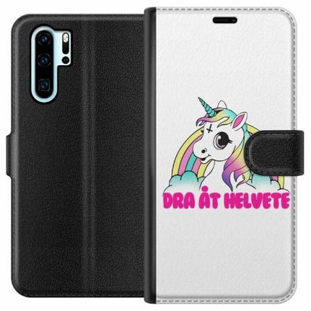 Huawei P30 Pro Plånboksfodral Unicorn - Dra Åt @!#