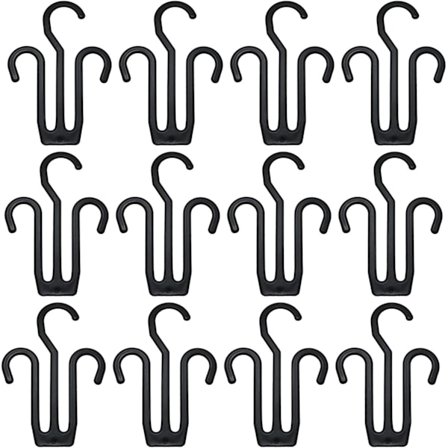 Klädhängare 20 st svarta plastskor display krok skotorkställ tofflor krok skoställ