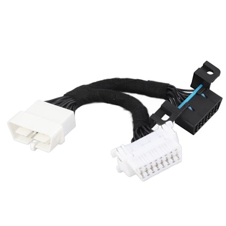16-nastainen OBD2-jakaja uros-naarasjatkokaapeli OBD-sovitin 0,5 m / 1,64 jalkaa ABS 12–24 V