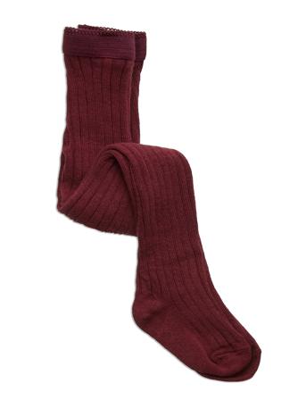 Cotton Rib Tights Socks & Tights Tights Rød Mp Denmark