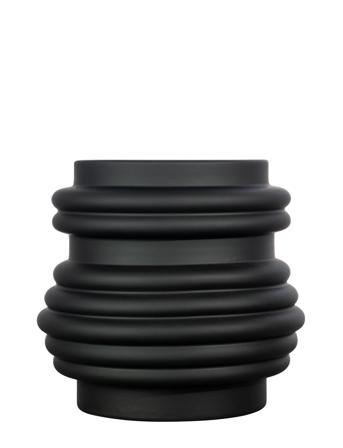 Vase Mila L Home Decoration Flower Pots Svart ByOn