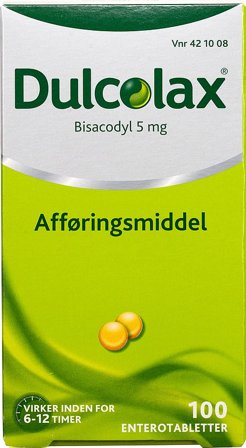 Dulcolax Enterotabletter 5 mg 100 tabl., Medicin & Pleje, Håndkøbsmedicin, Forstoppelse