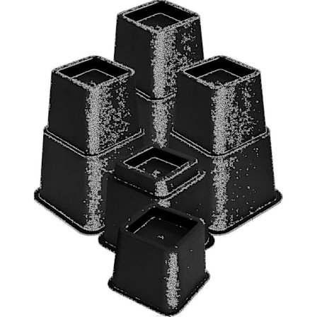 8 stk. Premium Justerbare Møbelhevere (4 Høye og 4 Lave) - Heavy Duty Hever med God Plassbesparelse - Sengeheving, Bordheving, Stol eller Sofa