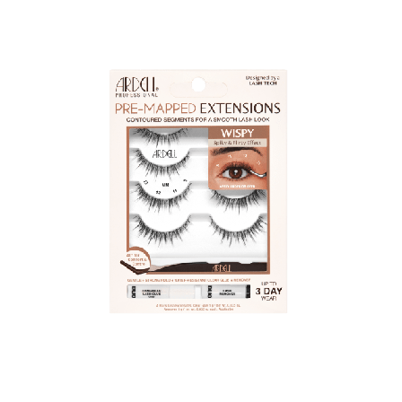 Ardell Pre-Mapped Extensions Wispy Presentaskar & set Unisex Svart 4 par