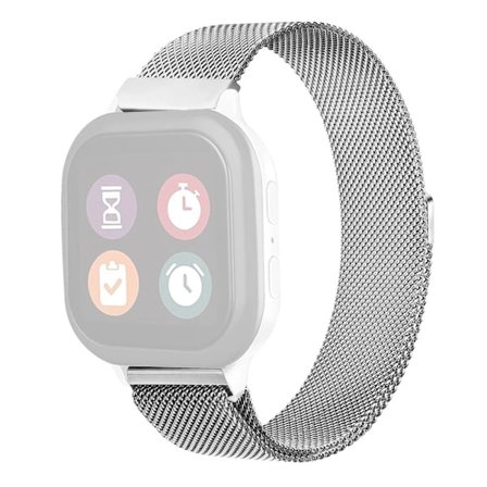Gabb Watch 3 Milanese Magnetic Smart Watch Band Rustfrit stål Åndbar Mesh Håndledsrem - Sølv