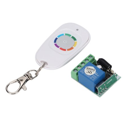 Relæ fjernbetjening switch enkelt kanal enkelt knap kontrol switch læringstype relæ fjernbetjening DC 12V