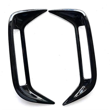 Kompatibel med Toyota Yaris Cross 2020-2023 Svart Bakre Tåkelys Lampe Deksel Trim Tåkelysramme Klistremerke Bil Styling Eksteriørtilbehør