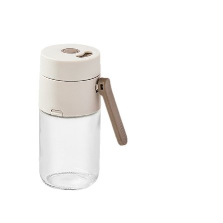 1 stk. Krydderikasse 0,5 gram Peberbøsse Dåse Krukke Tryktype Krydderibeholder Køkken Gadgets Tryk-type Glas Salt Dispenser Sukkerflaske Krydderi