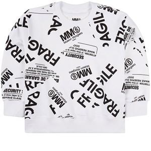 MM6 Maison Margiela White Logo Sweatshirt 16 years - Jumpers and knitwear - 16 years - White