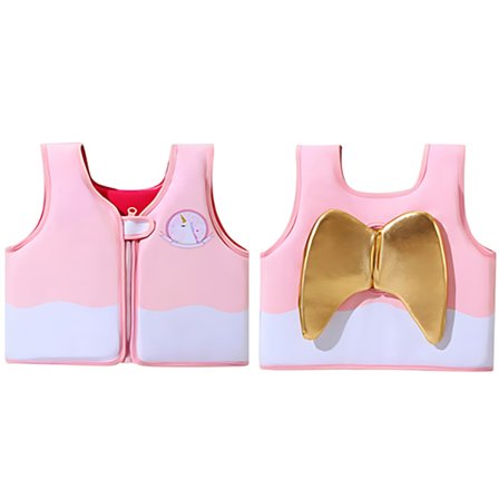 Flytväst för barn, simhjälpmedel för barn i åldern 2-6 år, vikt 10-25 kg (Enhörning)