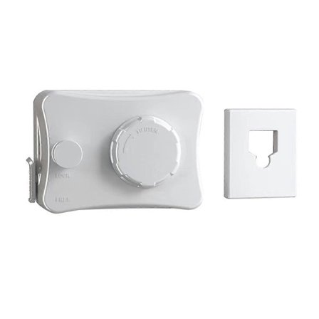 Veggmontert usynlig uttrekkbar klessnor justerbar hvit