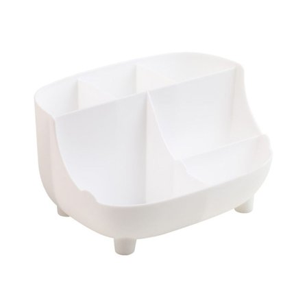 Skrivebordsboks for oppbevaring, penn- og kortholder, hvit KLB