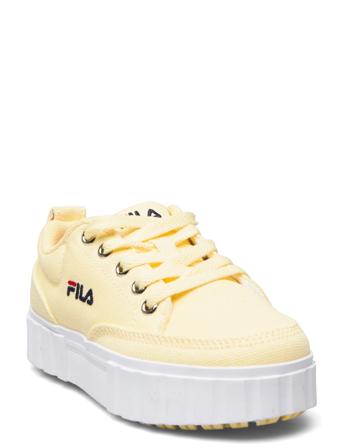 Sandblast C Kids Shoes Sneakers Canva Sneakers Gul FILA*Betinget Tilbud