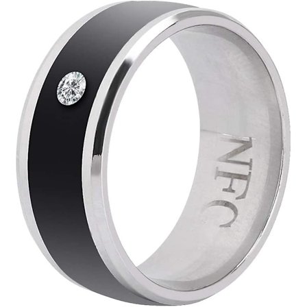 Smart Ring, Ingen Opladning og Dybde Vandafvisende Universal Smart Ring, Magisk Bærbar Enhed Universal Ring til Mobiltelefon, NFC Smart Ringe (