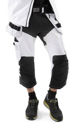Arbetsbyxor Fristads Herr Piratbyxa stretch 2761 LWS, Vit/Svart Arbetskläder