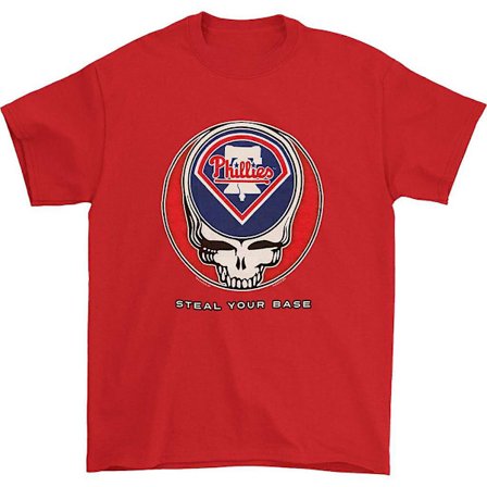 Grateful Dead Philadelphia Phillies Steal Your Base T-shirt