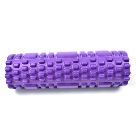Gym och Pilates med 26 cm yoga roller ryggmassage yogablock roller hemträningsutrustning Lila 25,5 cm