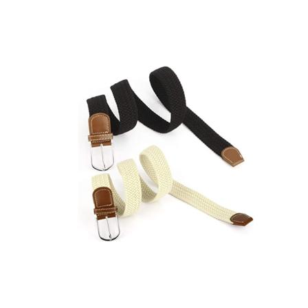 2 kpl naisten kudottuja joustavia vyöitä mustana ja beigeinä