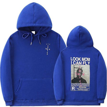 Cactus Jack Huppari Miehet Naiset Kaksipuolinen Logo Painatus Look Mom I Can Fly Travis Scott Hupparit Unisex Muoti Hip Hop Streetwear