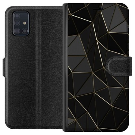 Yhteensopiva Lompakkokotelo Samsung Galaxy A51 Keskiyö