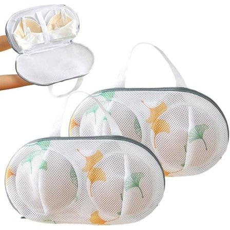 1 / 2-pak BH-vaskepose med 3D-støtteramme – Vaskepose til undertøj, der forhindrer deformation_TF_TF