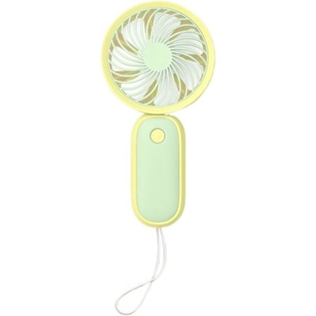 Pieni roikkuva köysituuletin, pieni USB-ladattava sähkötuuletin, kannettava hiljainen käsituuletin (vihreä)