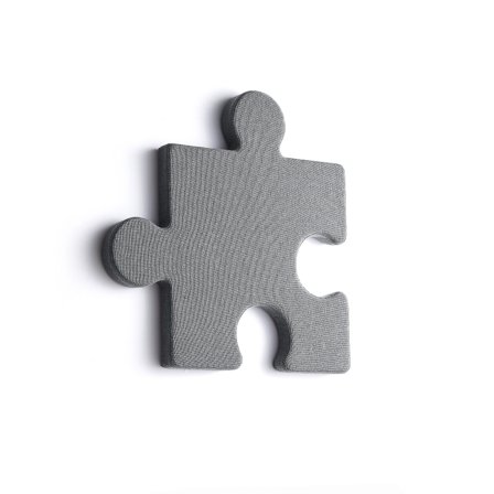 Akustikpaneel POLY, 700x700x50 mm, Wandmontage, hellgrau