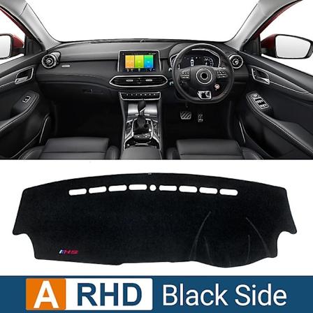 Til MG HS EHS PHEV 2018 2019 2021 2022 2023 Bil Instrumentbræt Dækken Mat Dash Board Solskærm Pad Anti-UV Skridsikker Etui Tilbehør-Xin A Black Side 