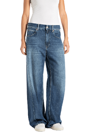 Replay Narja Baggy Jeans Dam Blå W27/L30